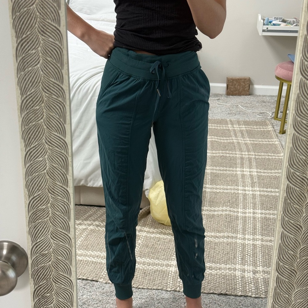 Lululemon Athletica Green Track Pants Relaxed Fit